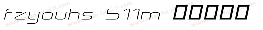 fzyouhs 511m字体转换